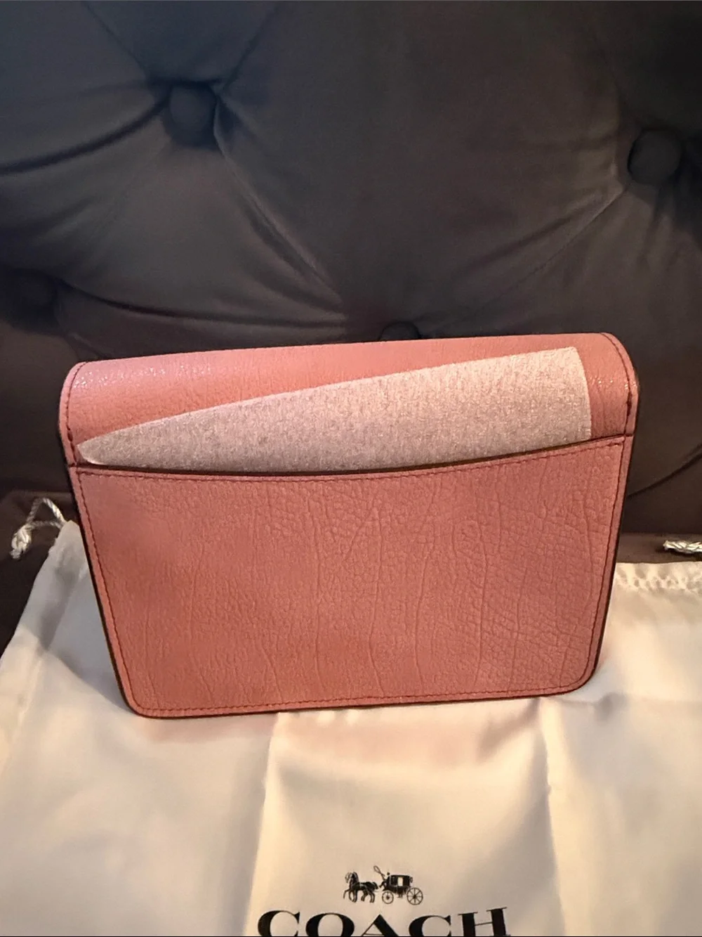 NWT COACH Bowery Crossbody in Glitter Rose/Silver 12092 $275